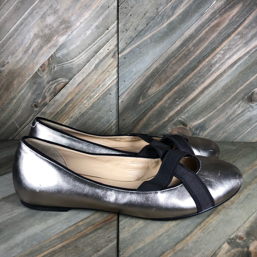 Cole Han Nike Air Lyric Ballet Flats Metallic Gold